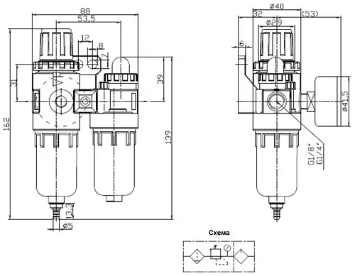 Кран шаровой Ду100 Ру25 фланцевый, корпус - нержавеющая сталь 316, полнопроходной, уплотнение - PTFE, с пневмоприводом PA-DA-105, пневмораспределителем 4M310-08 DC24V, ручным Дублером MON3-700-T38-ISO, БПВ AFC2000 (BV3232P(3pc)-FP-F-ISO-H)