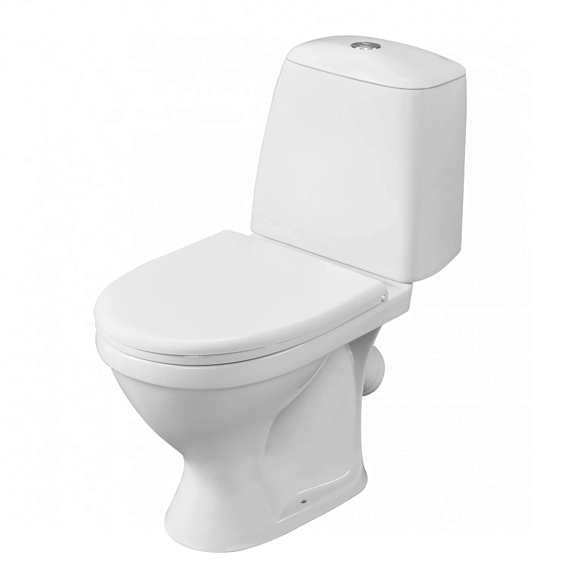 Унитаз-компакт Santeri Соната белый (арматура и сиденье, косой выпуск)
