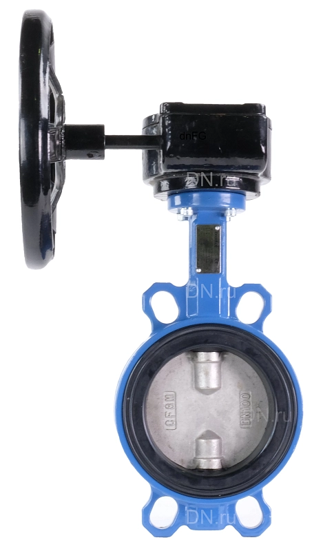 Затвор дисковый поворотный Tecofi VPI 4449-08 Ду125 Ру16 межфланцевый, корпус - ковкий чугун EN-GJS-500-7, диск - нержавеющая сталь CF8M, уплотнение - EPDM, с редуктором VPNREDUCT F07