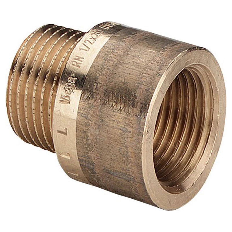 Удлинитель Viega 3525 1/2″ Дн15 Ру25 длина 12.5 мм, внутренняя/наружная резьба, корпус – бронза